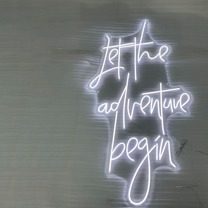 Let The Adventure Begin Neon Sign: Illuminate Your Journey Ahead