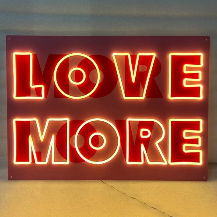 Love More Neon Sign: Infuse Your Space with Endless Affection