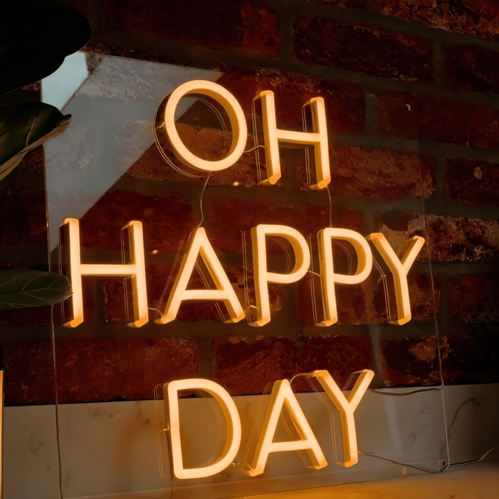 Oh Happy Day: Illuminate Your Joy with Neon!