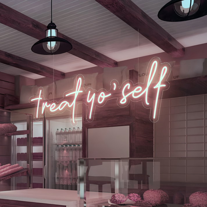 Treat Yo'Self: Indulge in Luxurious Delights with Neon Elegance