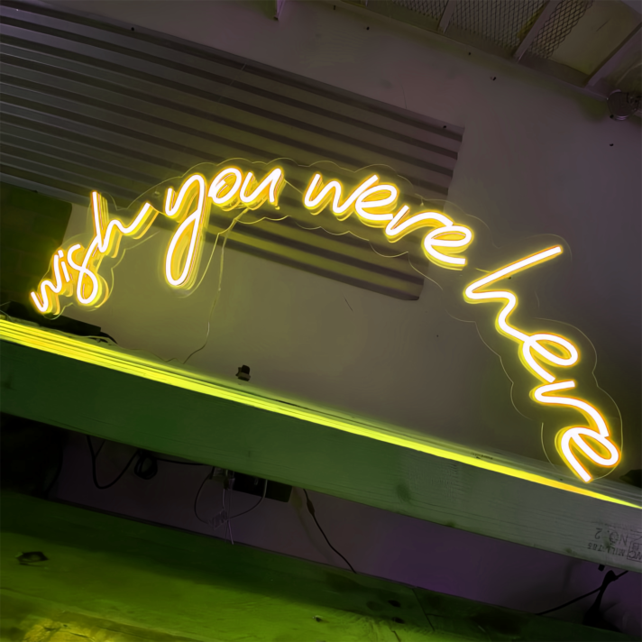 Wish You Were Heve: Embrace the Spirit of Adventure with Neon Shine