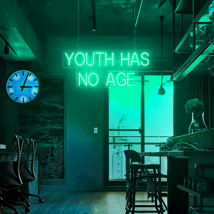 Youth Has No Age: Embrace Youthfulness with Neon Vigor
