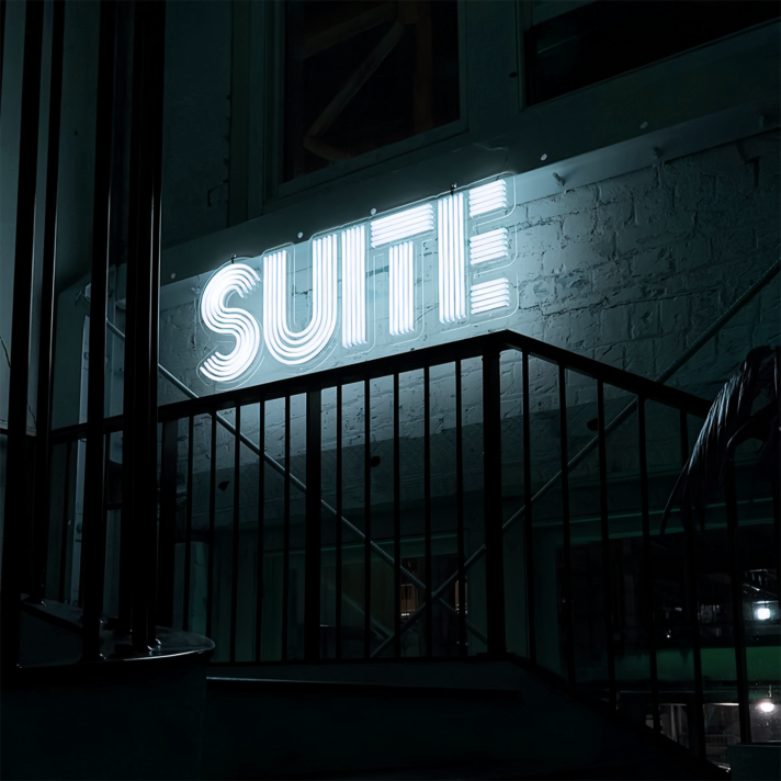 Suite: Light Up Your Space with Neon Sophistication