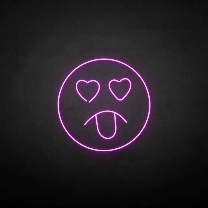 'Stick your tongue out' neon sign