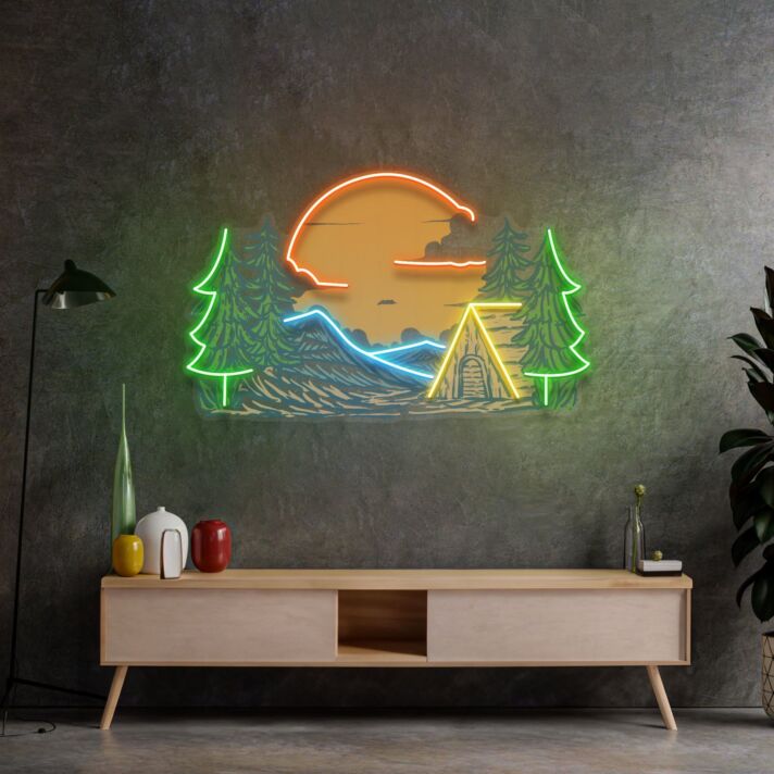Winter Relaxation Led Neon Acrylic Artwork
