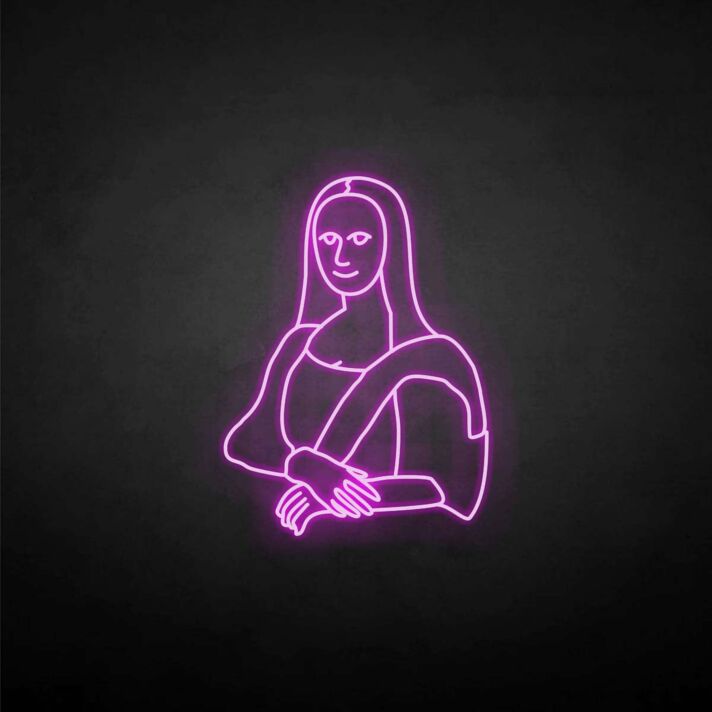 Lisa's Smile' Neon Sign