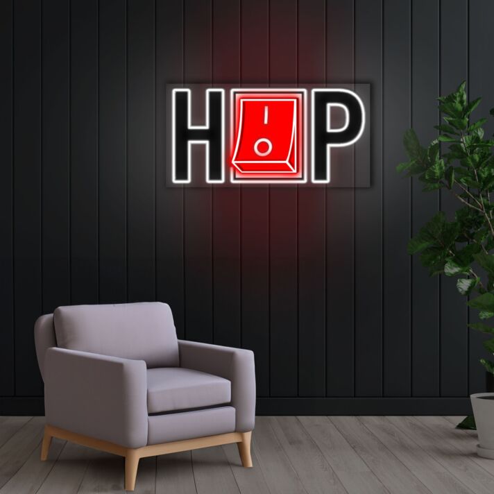 Hiphop Neon Sign X Acrylic Artwork