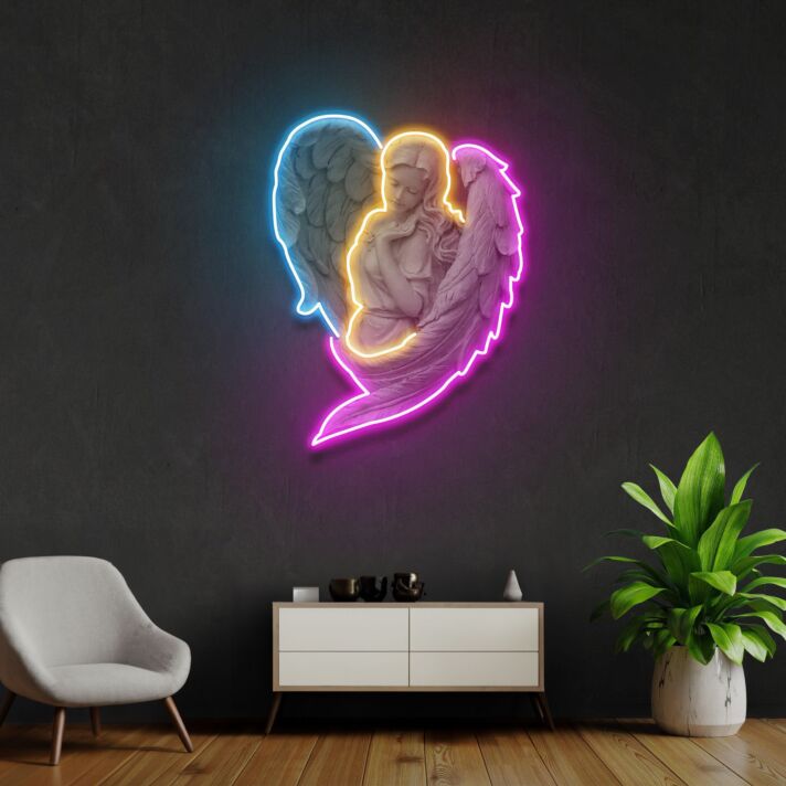 Angel Led Neon Acrylic Artwork