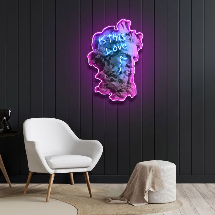 Is This Love Neon X Acrylic Artwork