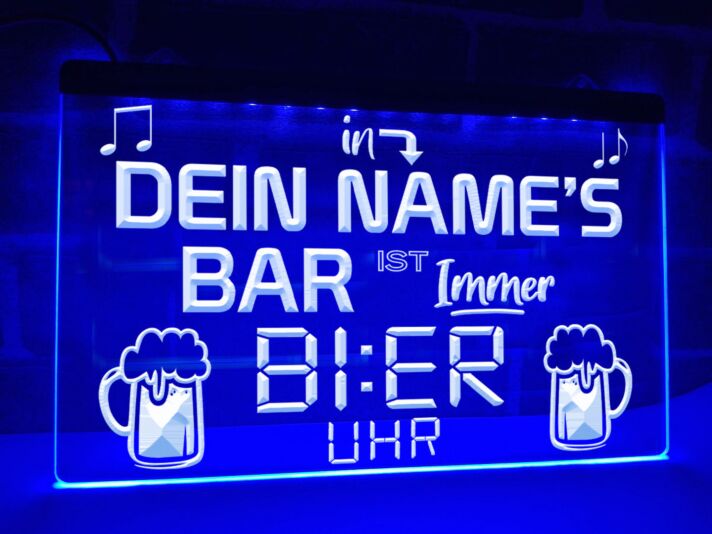 Es ist immer Bier Uhr Leuchtreklame Hanging Neon Sign