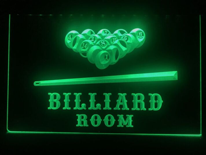 Billiard Pool Room Hanging Neon Sign