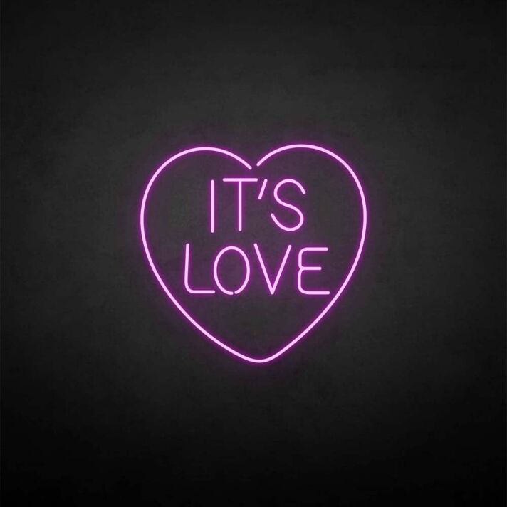 'IT'S LOVE' neon sign