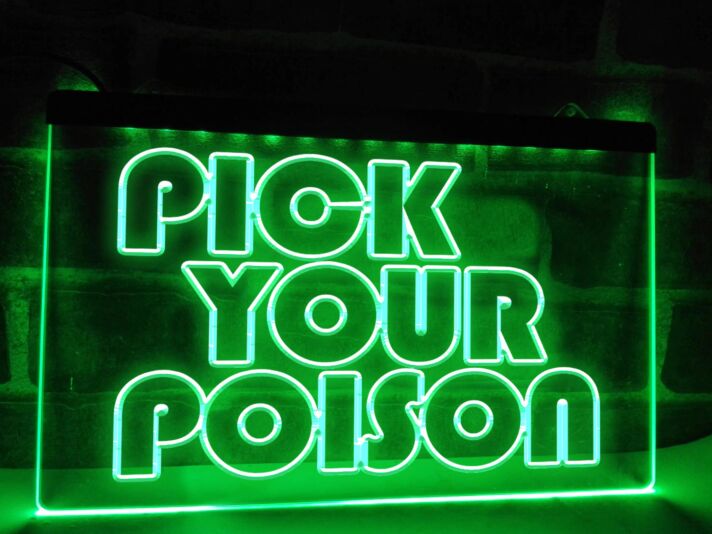 Pick Your Poison LED Neon Hanging Neon Sign