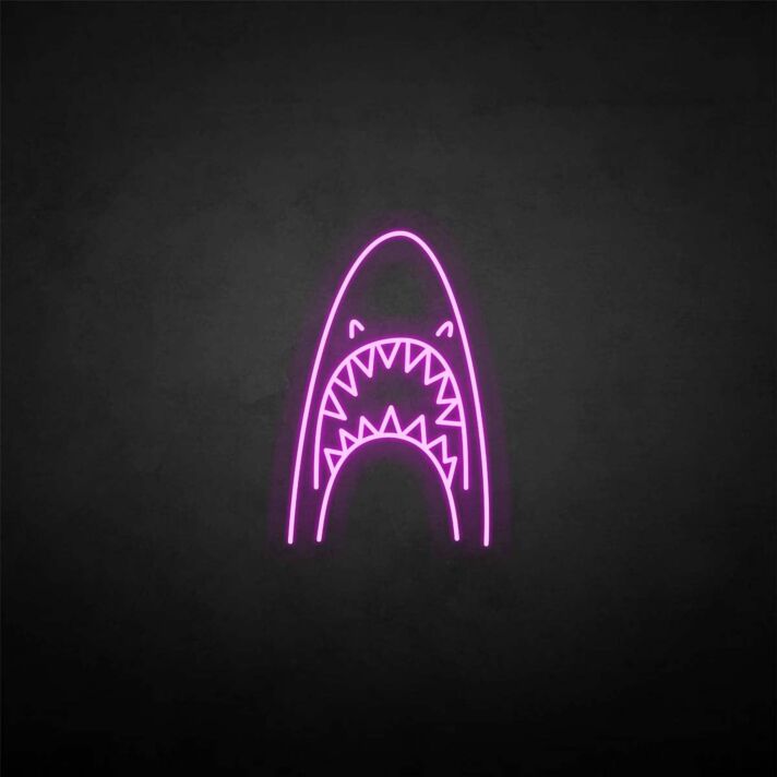 'Shark head' neon sign