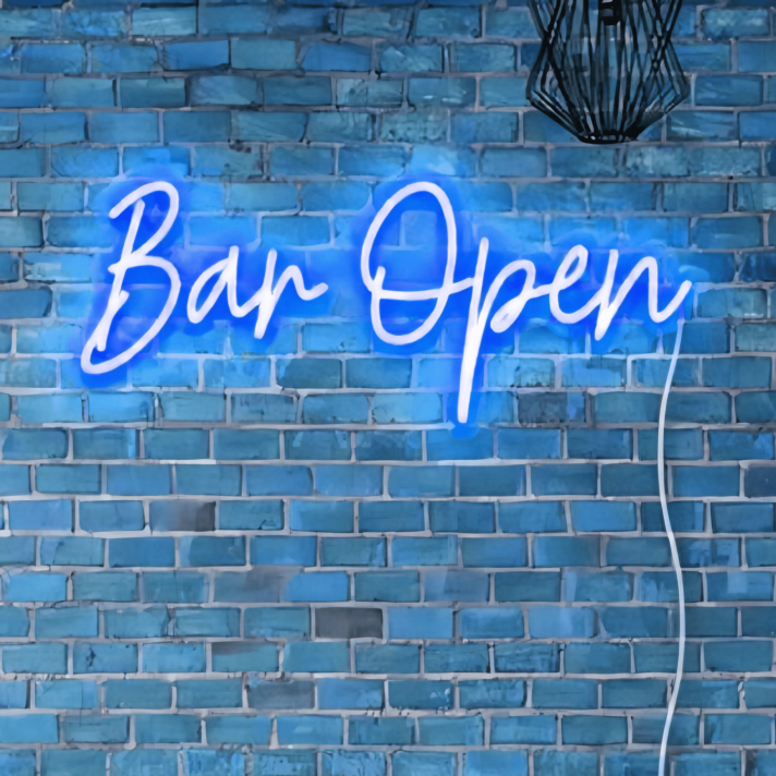 Welcoming Bar Open Neon Light