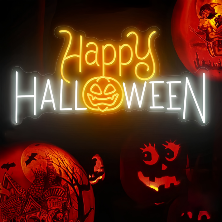 Happy HALLOWEEN Celebration Neon Sign