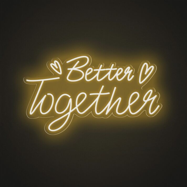 Better Together Romantic Style 1 Neon Sign