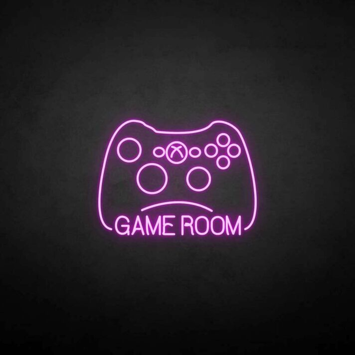 'GAME ROOM2' neon sign