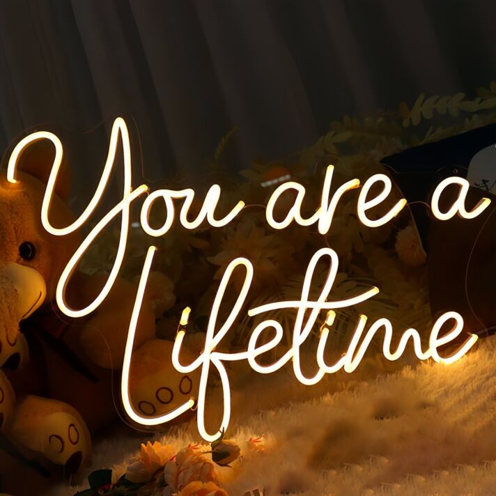 You Are a Lifetime Room Decor Neon Sign