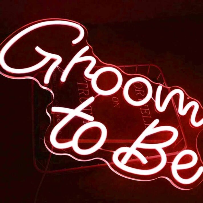 Dashing Groom to Be Neon Sign