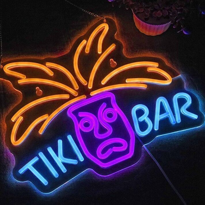 Tropical Tiki Bar Neon Sign