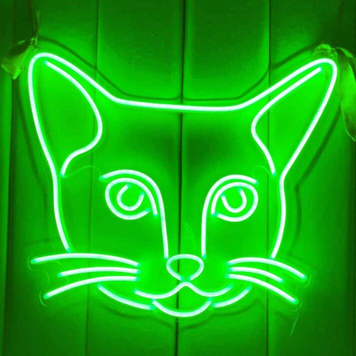 Dazed Cat Neon Sign