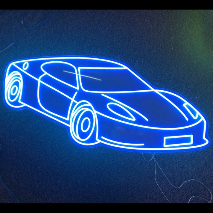 Race Car Neon Sign