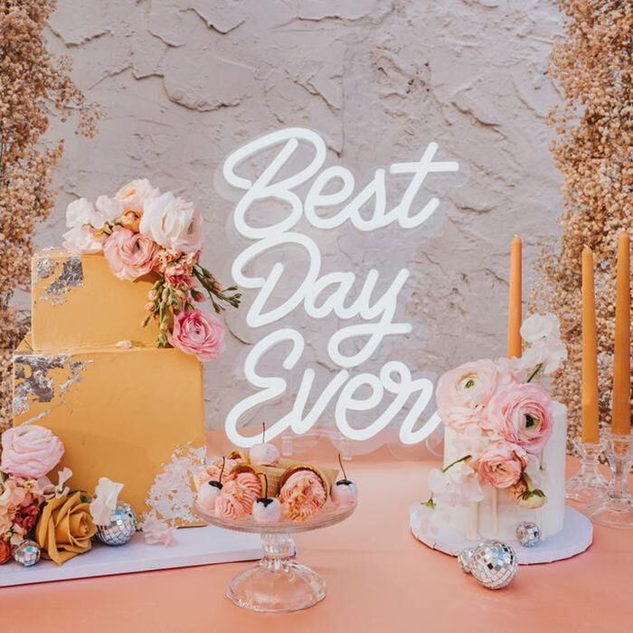 Best Day Ever Neon Sign for Celebratory and Positive Decor