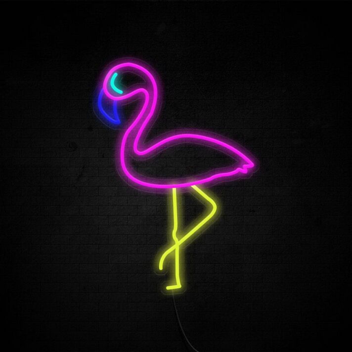 Flamingo 2 Neon Sign for Tropical and Fun Decor