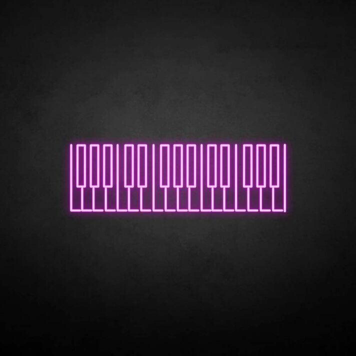 'Piano Key' neon sign