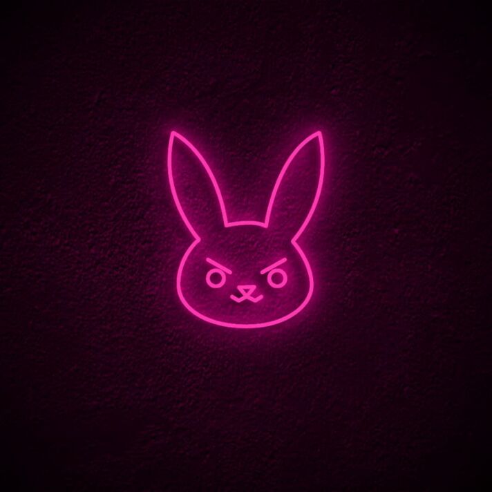 Dva Bunny Neon Sign for Anime and Gaming Fans