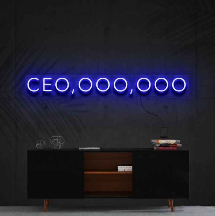 Ceo Ooo Ooo Neon Sign for Motivational and Inspirational Spaces