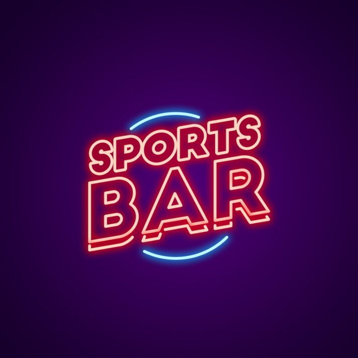 Famous Sports Bar Neon Sign for Bars and Sports Enthusiasts