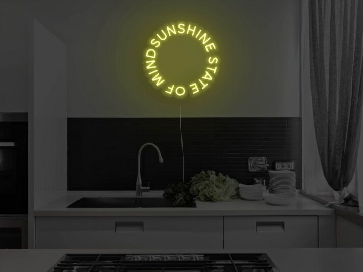 Sunshine State Of Mind Neon Sign for Positive and Happy Spaces