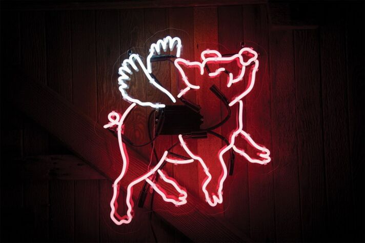 Flying Pig Neon Sign for Whimsical and Fun Spaces