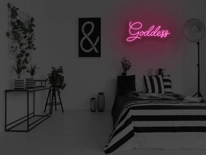 Goddess Neon Sign for Empowering and Spiritual Spaces