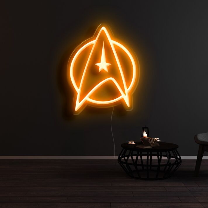 Star Trek Clip Art Starfleet Neon Sign for Sci-Fi Fans