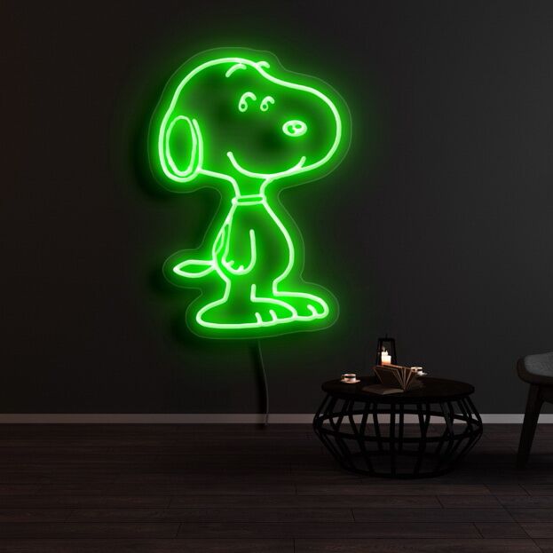 Snoopy Smile Neon Sign for Cartoon Fans
