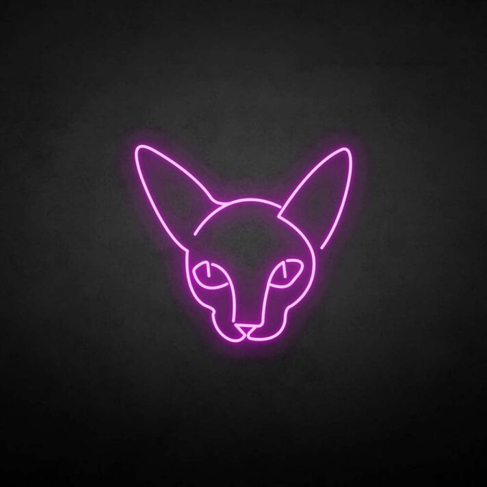 Sphinx cat' neon sign