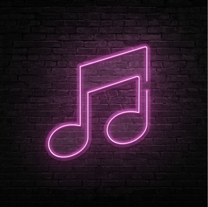 Music Note V1 Neon Sign for Music Lovers and Artistic Decor