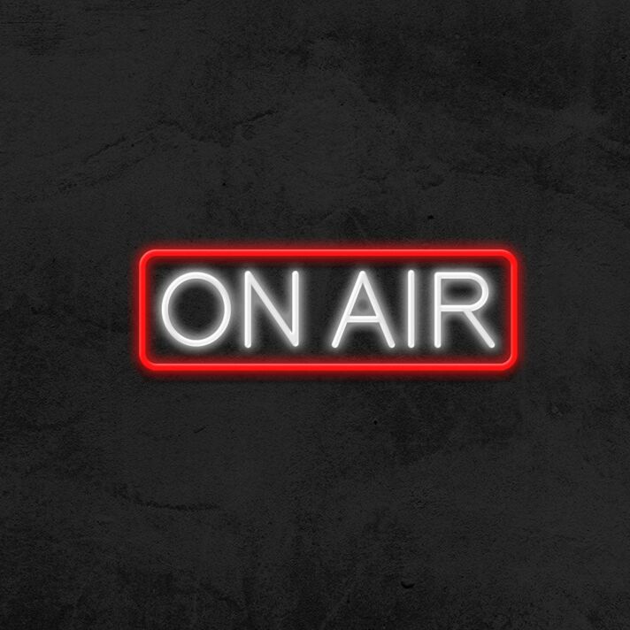 On Air Neon Sign for Studios and Broadcasting Spaces