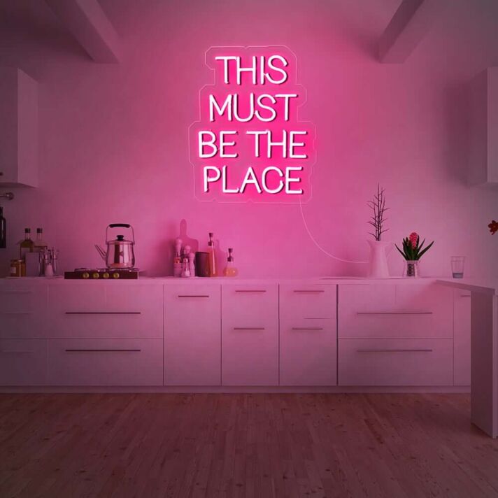 This Must Be The Place V3 Neon Sign v2 for Fun Spaces