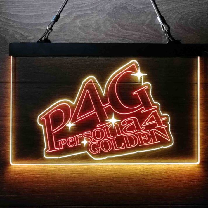 P4G Persona 4 Golden Dual LED Neon Sign for Anime and Game Fans