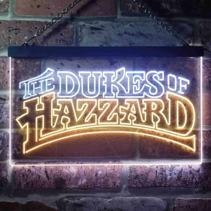The Dukes of Hazzard Dual LED Neon Sign for TV Show Fans