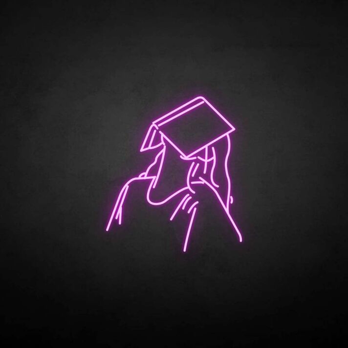 Sleeping reader neon sign