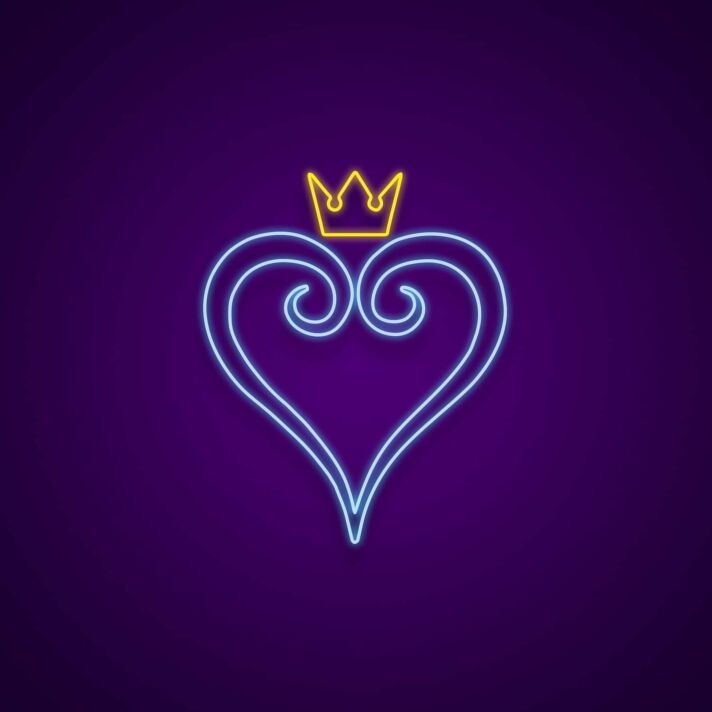 Kingdom Hearts Neon Sign for Game Fans
