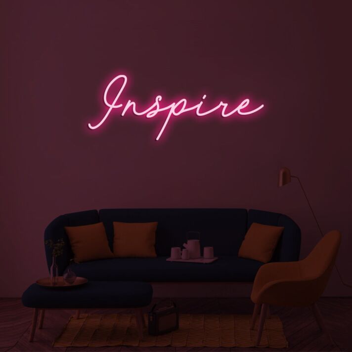 Inspire Neon Sign for Inspirational and Motivational Spaces