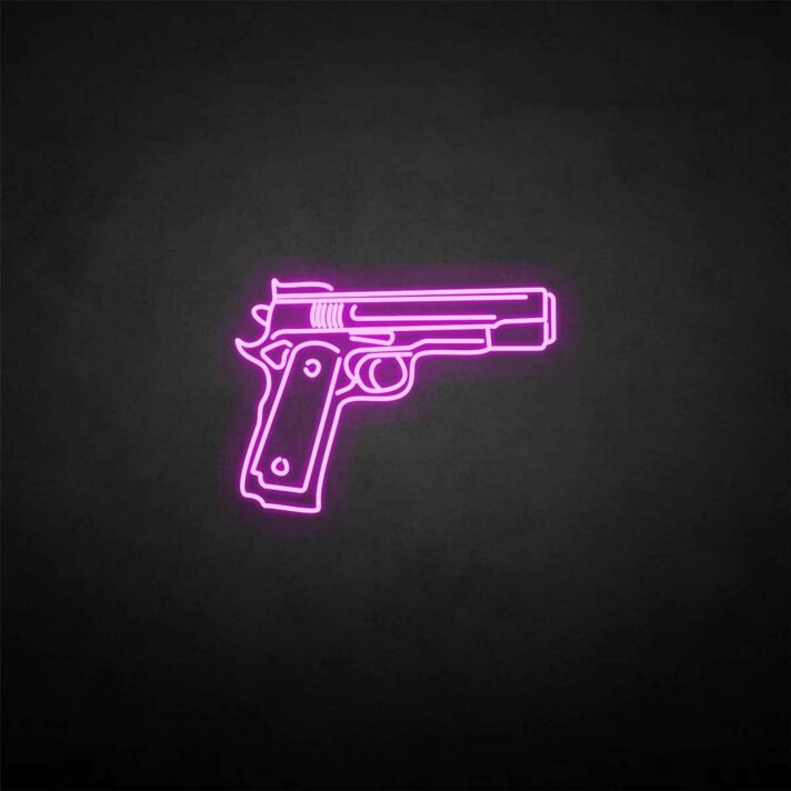 'Pistol' neon sign