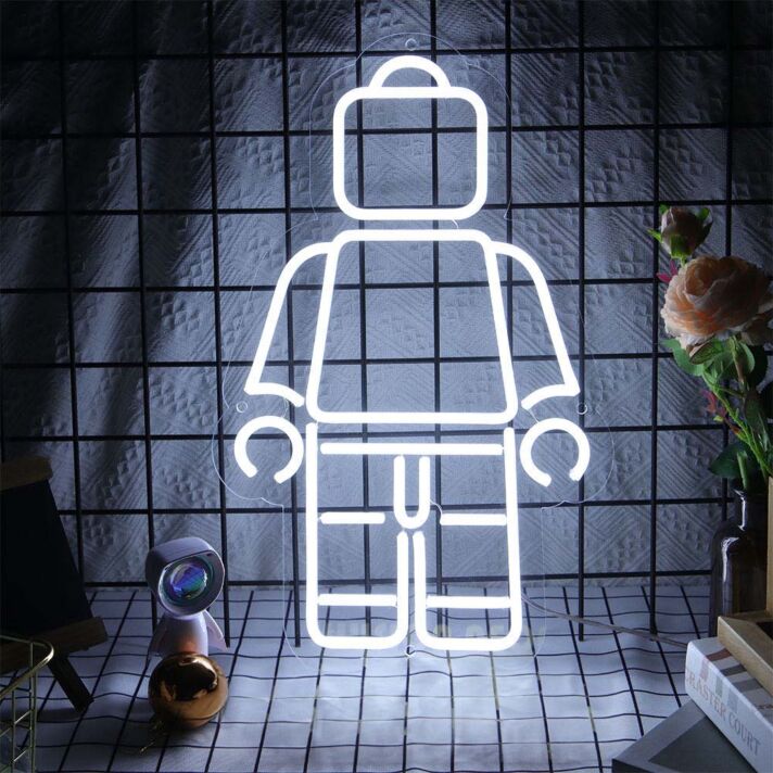 Lego Man Neon Sign for Fun and Playful Spaces