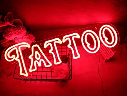 Vinray TATTOO LED Neon Sign for Tattoo Studios